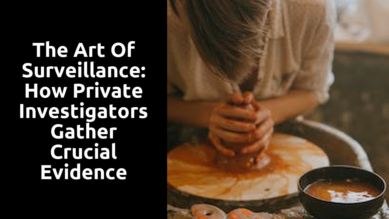 The Art of Surveillance: How Private Investigators Gather Crucial Evidence